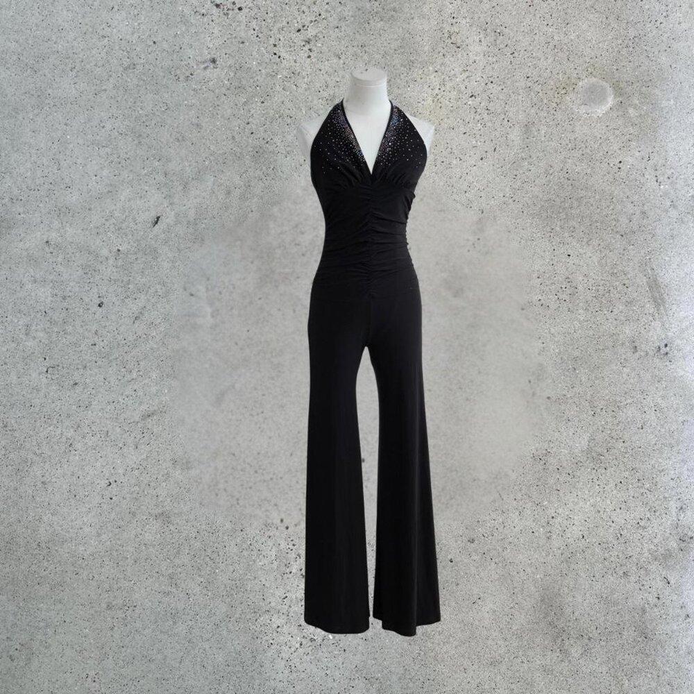 Vintage Black halter neck jumpsuit